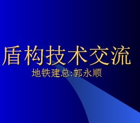 盾構(gòu)技術(shù)交流免費(fèi)下載 軌道工程